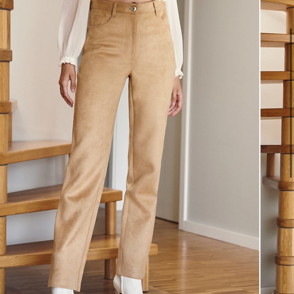 Aritzia Melina pant in suede